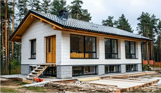 дом из газосиликатных блоков
